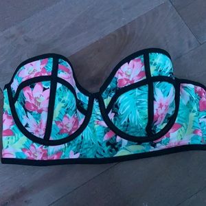 strapless push up bikini